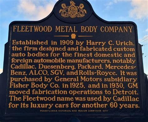 fleetwood metal box company|Fleetwood Metal Body .